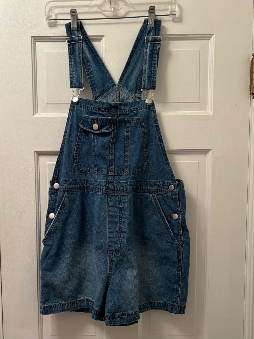 Denim Short Overalls - Classic Blue